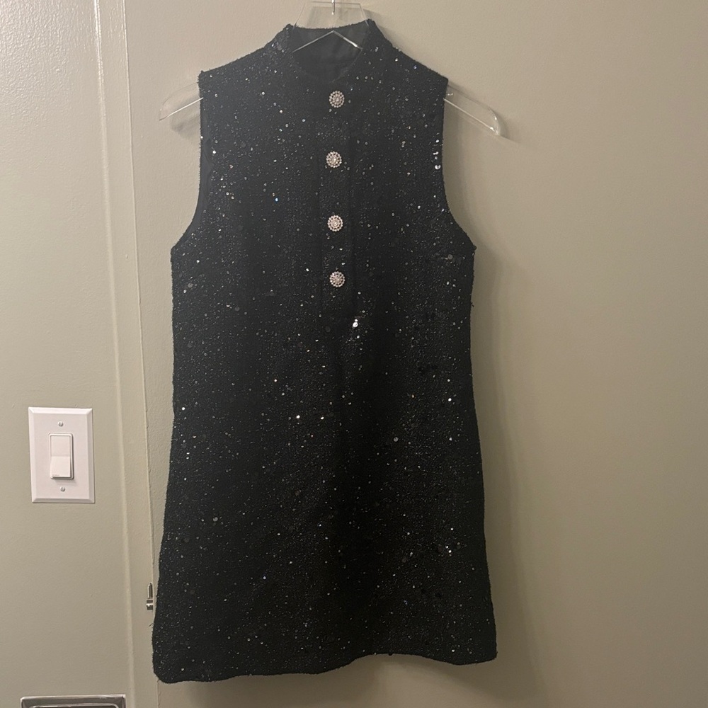 NWT Zara Sequin Shift Dress